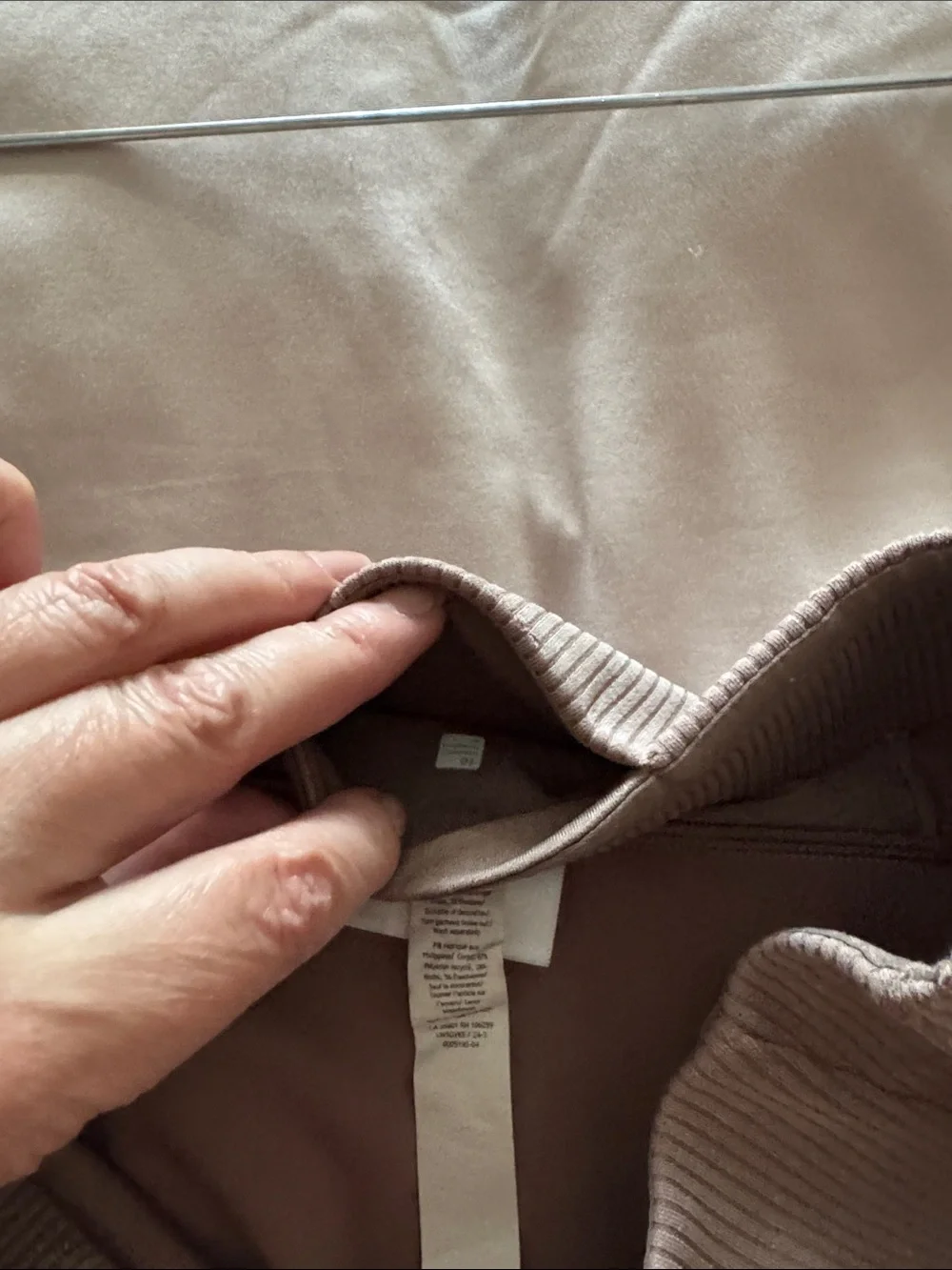 lululemon athletica Ribbed Wide-Leg Pants in Taupe Brown